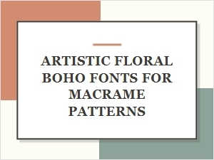 Artistic Boho Florals for Macrame Patterns