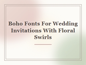 Boho Floral Swirls for Wedding Invitation Elegance