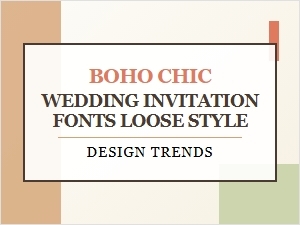 Boho Chic Invitations with Loose Script Fonts