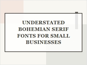Serene Serifs for Minimalist Small Businesses