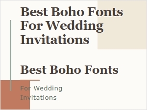 Dreamy Vintage Fonts for Boho Wedding Bliss